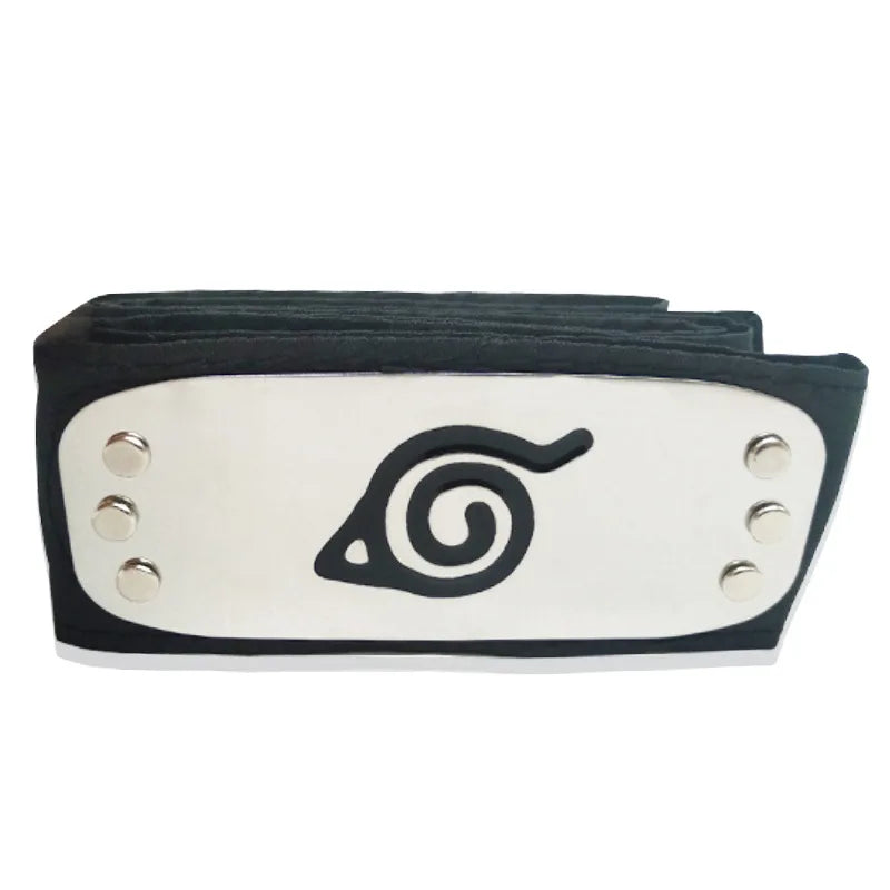 Anime Figures Headbands Guard Ninja Accessories Uzumaki Hatake Kakashi Head Belt Cosplay Props Kids Toys Cool Gift
